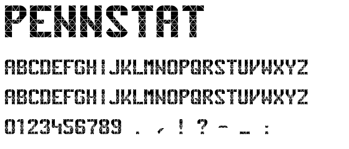 Pennstat font