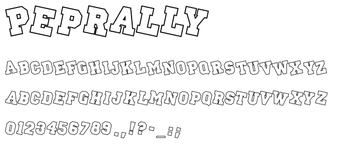 Peprally font