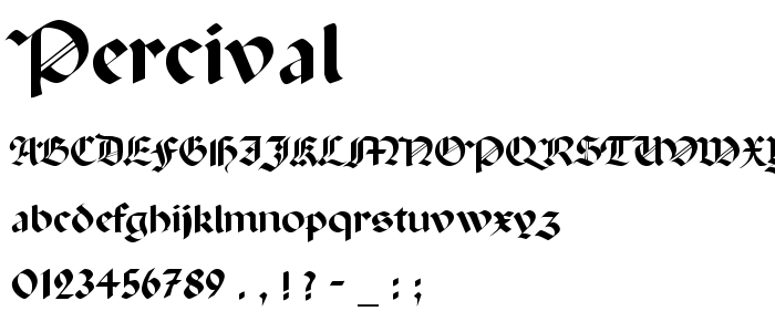 Percival font