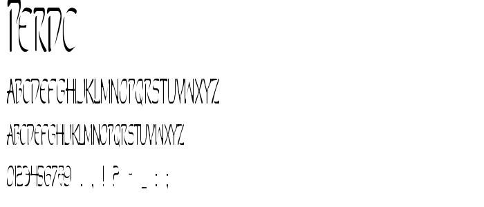 Perdc font