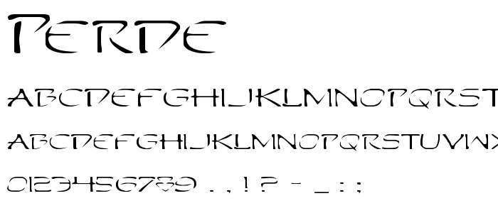 Perde font