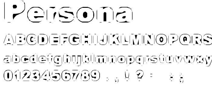 Persona font