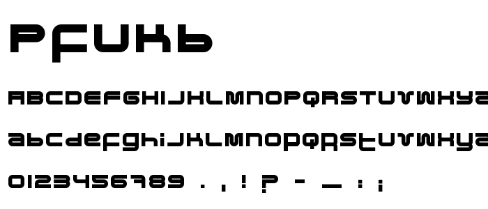 Pfukb font