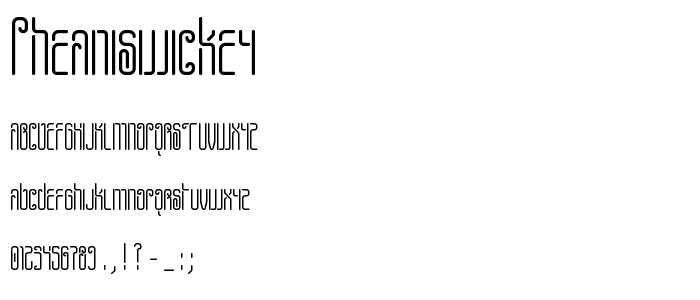 Pheaniswickey font