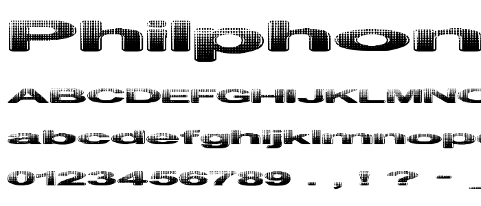 Philphon font