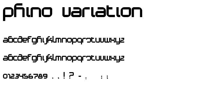 Phino_Variation font