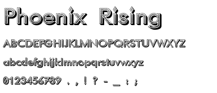 Phoenix_Rising font