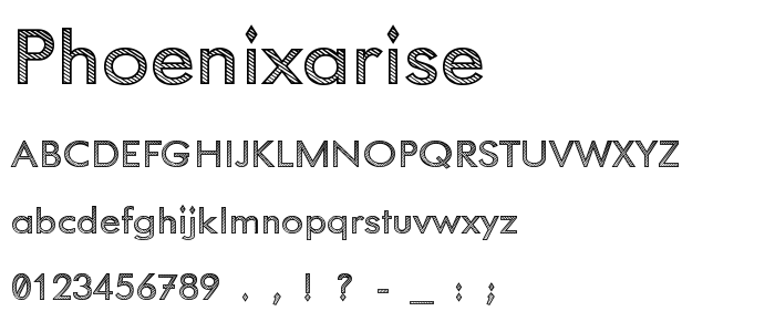 Phoenixarise font