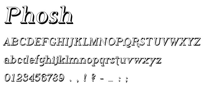 Phosh font