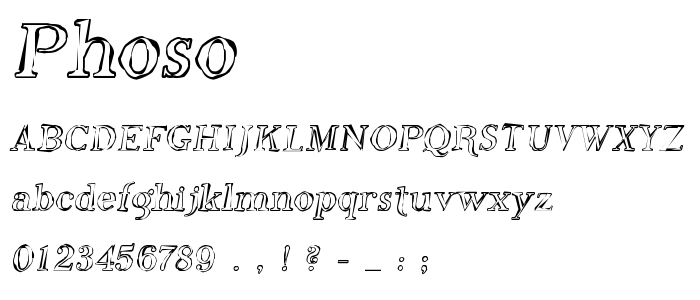 Phoso font