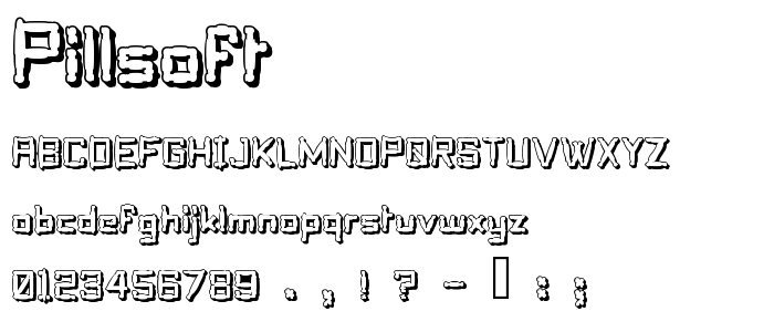 Pillsoft font