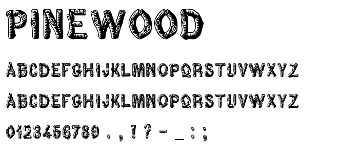 Pinewood font