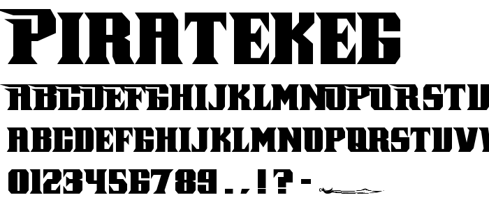 Piratekeg font