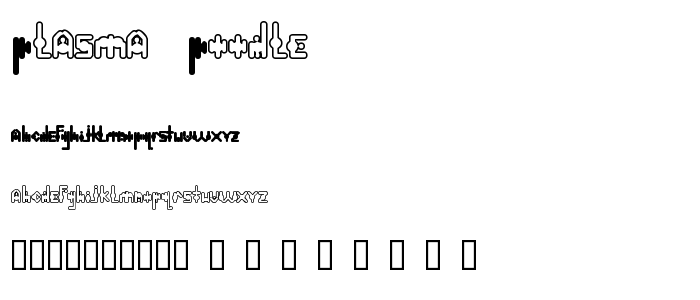 Plasma_Poodle font