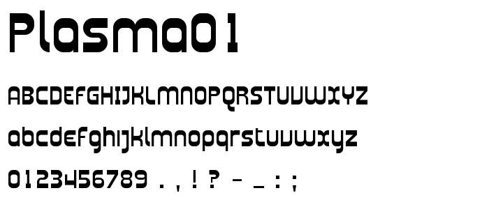 Plasma01 font
