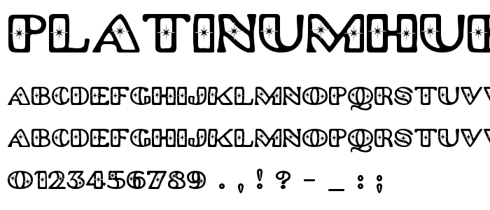 Platinumhubcapspolished font