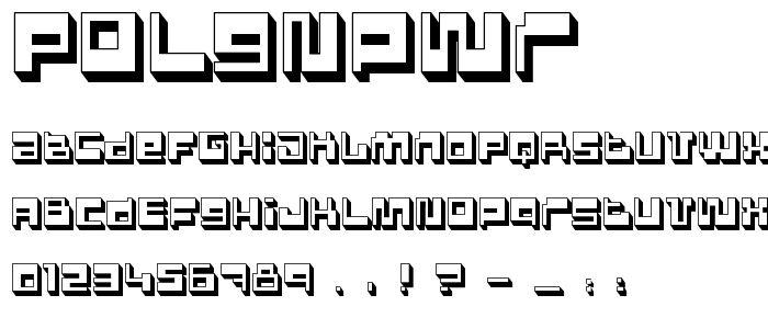 Polgnpwr font