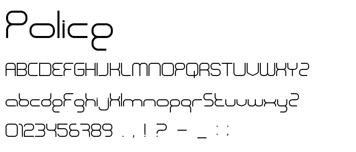 Police font