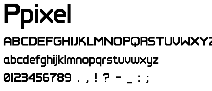 Ppixel font