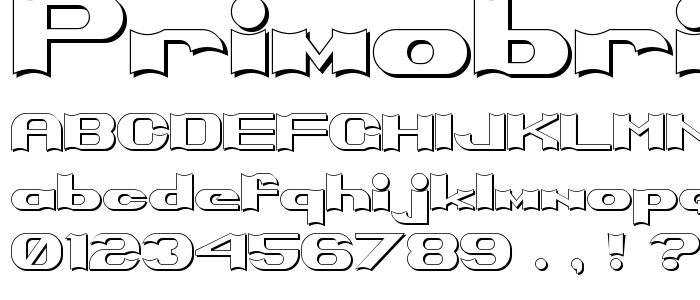 Primobright font