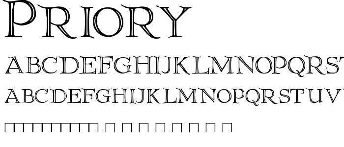 Priory font