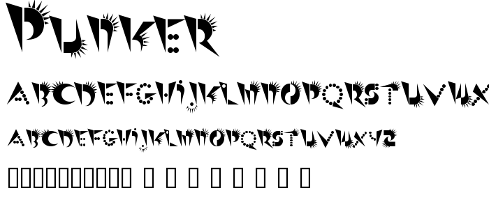 Punker font