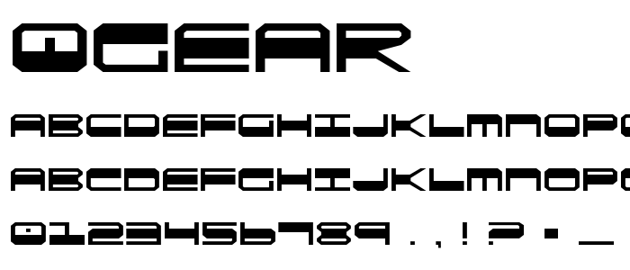 Qgear font