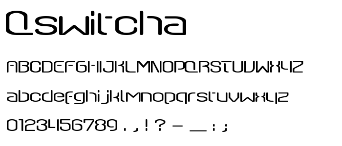 Qswitcha font