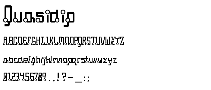 Quasidip font