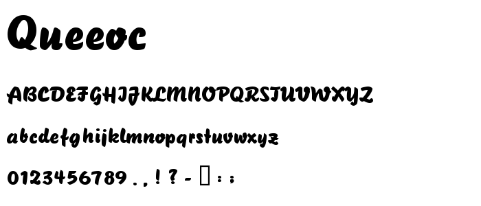 Queeoc font