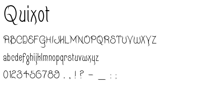 Quixot font