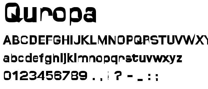 Quropa font