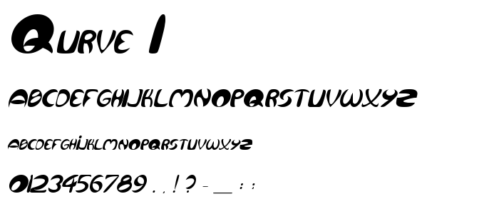 Qurve_I font