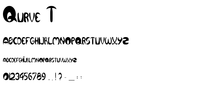 Qurve_T font