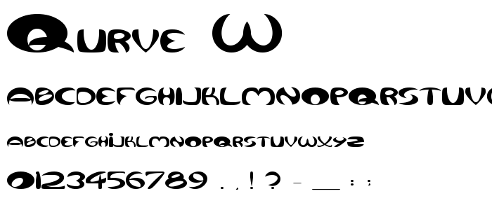 Qurve_W font