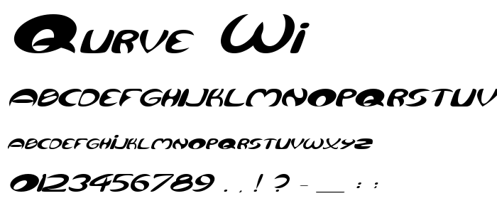 Qurve_Wi font