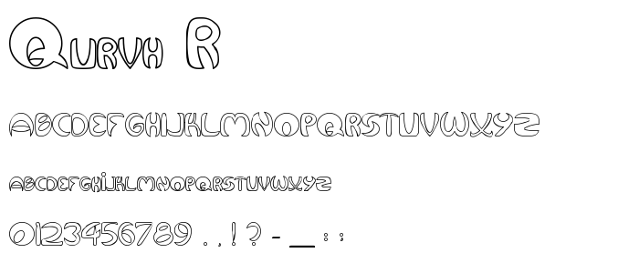 Qurvh_R font