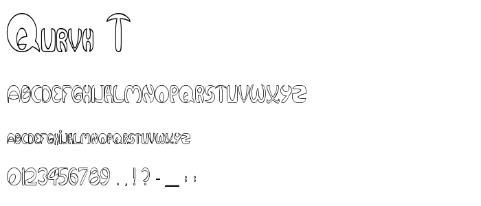 Qurvh_T font