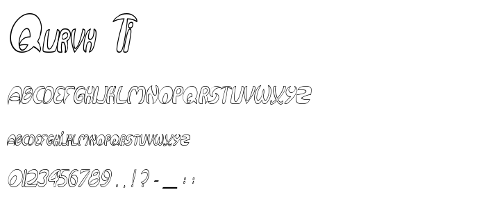 Qurvh_Ti font