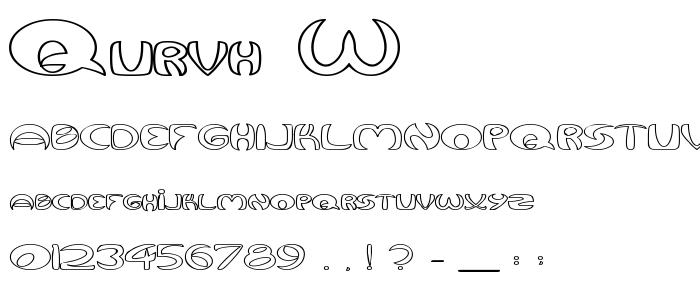 Qurvh_W font
