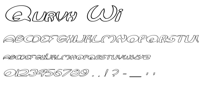 Qurvh_Wi font