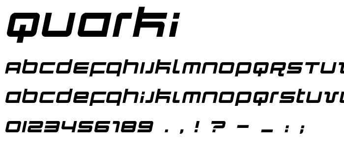 Quarki font