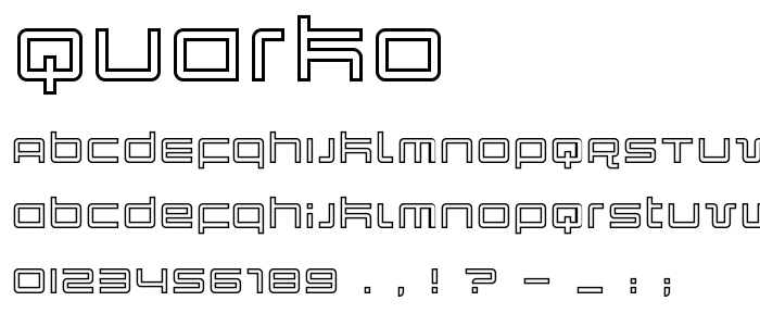 Quarko font