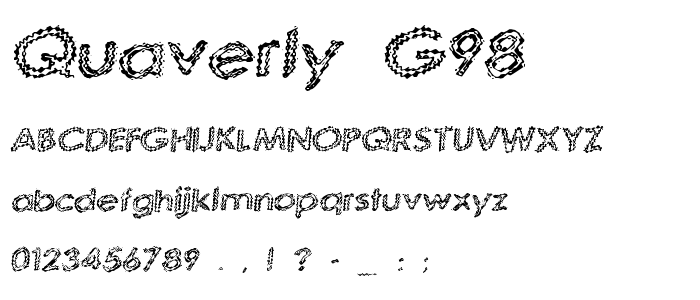 Quaverly_G98 font