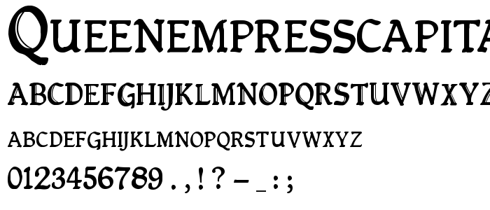 Queenempresscapitals font