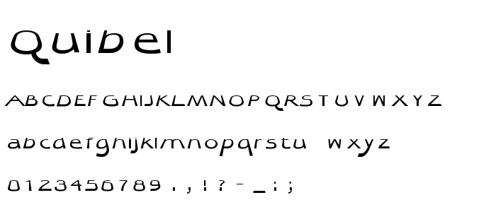 Quibel font