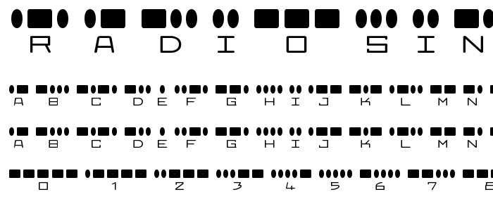 Radiosin font