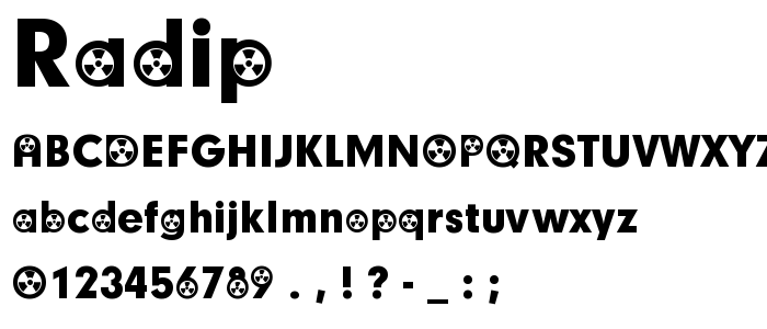 Radip font