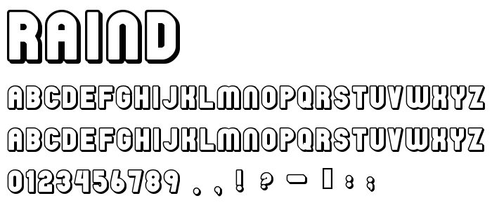 Raind font