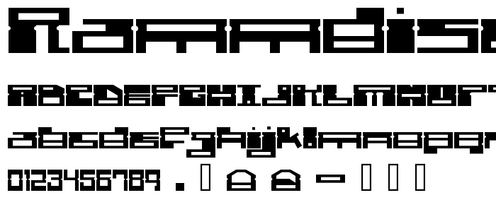 Rammdisc font